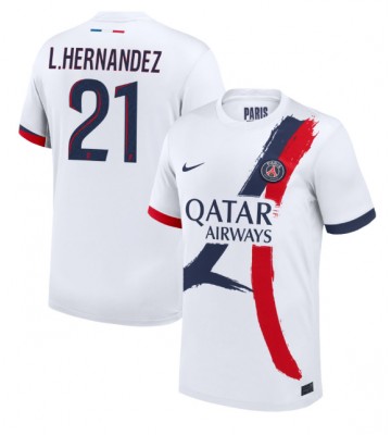 Paris Saint-Germain Lucas Hernandez #21 Segunda Equipación 2024-25 Manga Corta